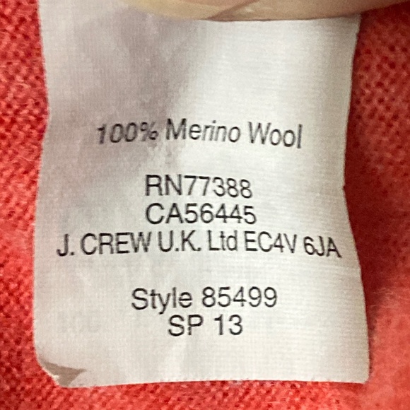 Red, White, and Blue 100% Merino Wool J. Crew Top, XXS - Picture 5 of 5